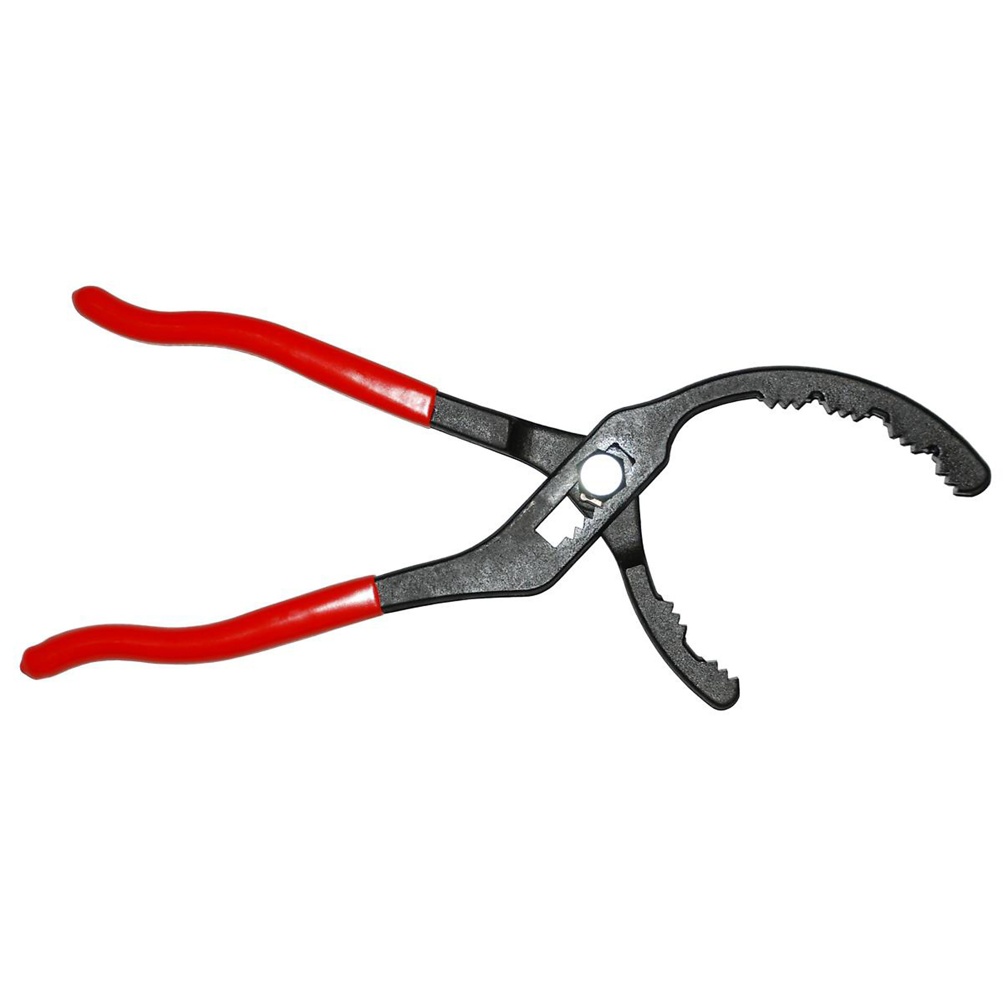 Horizon Tool Adjustable Oil Filter Pliers — 2 1/4in. to 5 3/4in., Poly Comfort Grip, Model# CAL302